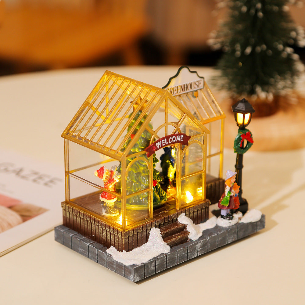 Christmas gifts, Christmas decorations, glowing music, houses, resin crafts, creative desktop ornaments - V.I.P Digital Presence