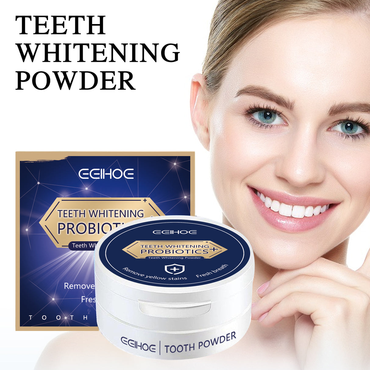 White Tooth Powder, Teeth Cleaning Brightening White Fresh Mouth Beauty Powder - V.I.P Digital Presence