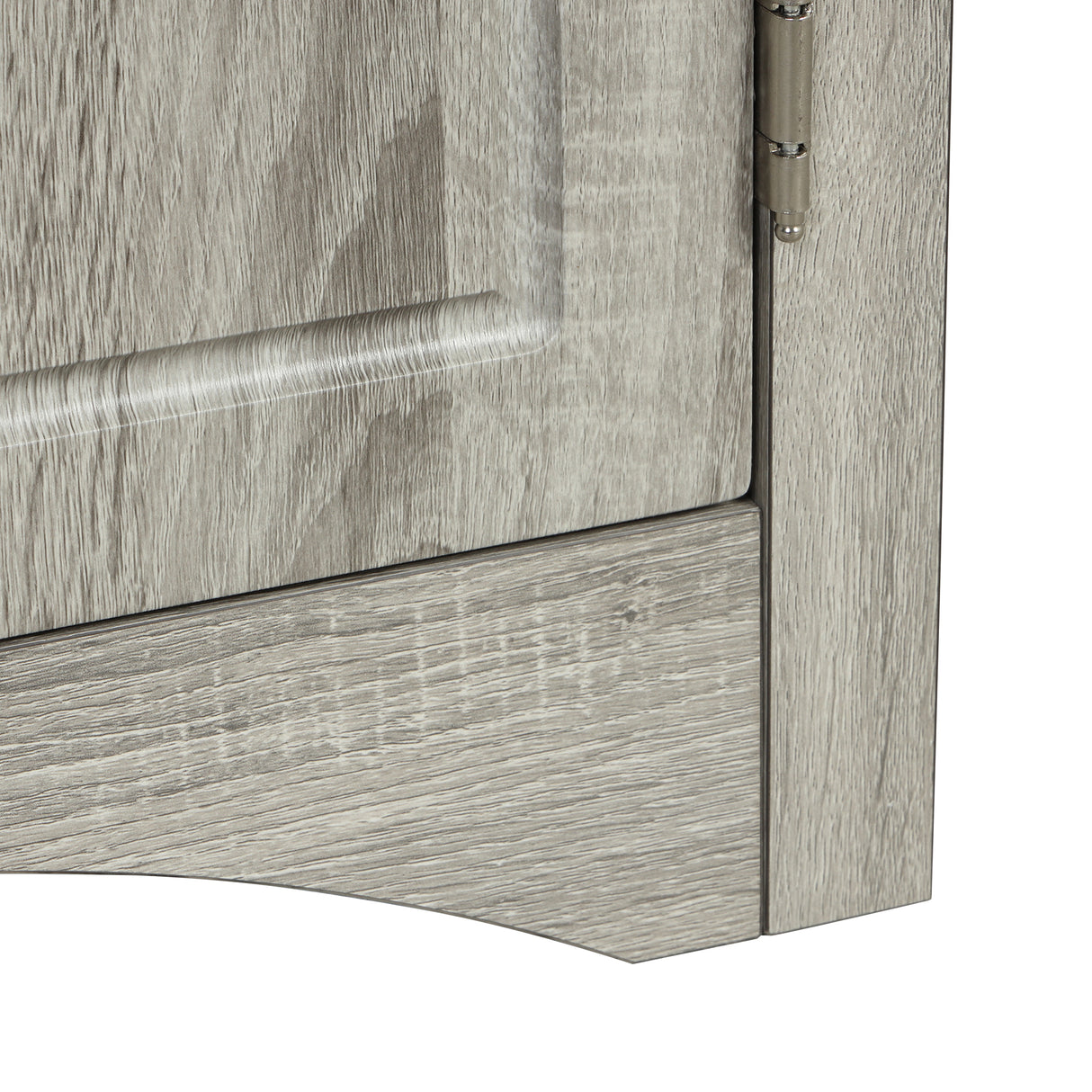 Oak Triangle Bathroom Storage Cabinet with Adjustable Shelves, Freestanding Floor Cabinet for Home Kitchen - V.I.P Digital Presence