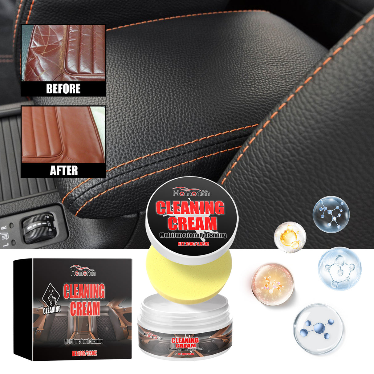 Cleaning Cream, Sofa Seat Polishing Complementary Color Brightening Scratch Care Repair Cream - V.I.P Digital Presence