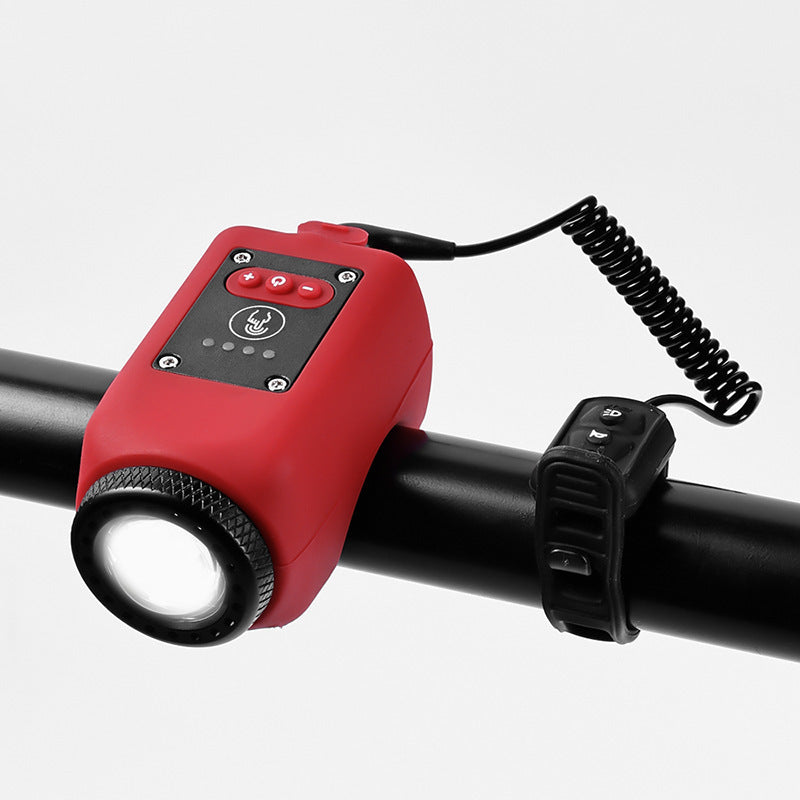 Bicycle lights, mountain road bikes, high decibel horn lights, outdoor cycling, waterproof USB charging bike riding lights - V.I.P Digital Presence