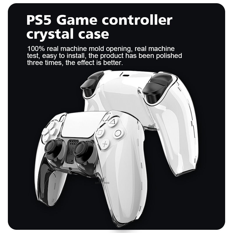 PS5 Gaming Controller Crystal Case PC Transparent Split Controller Protective Case PS5 Controller Protective Crystal Hard Case - V.I.P Digital Presence