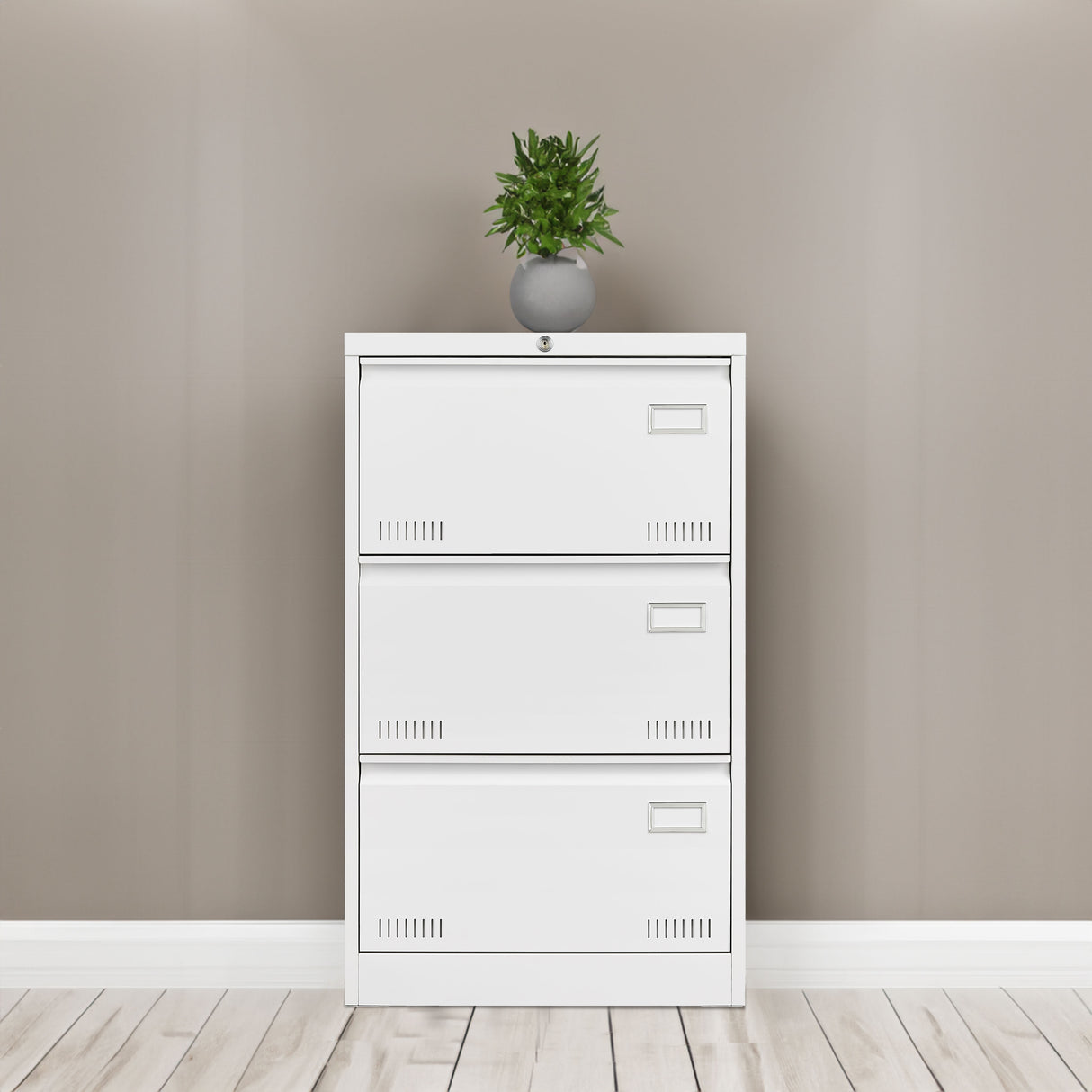 Filing Cabinet Lateral File Cabinet 3 Drawer White Filing Cabinets with Lock - V.I.P Digital Presence