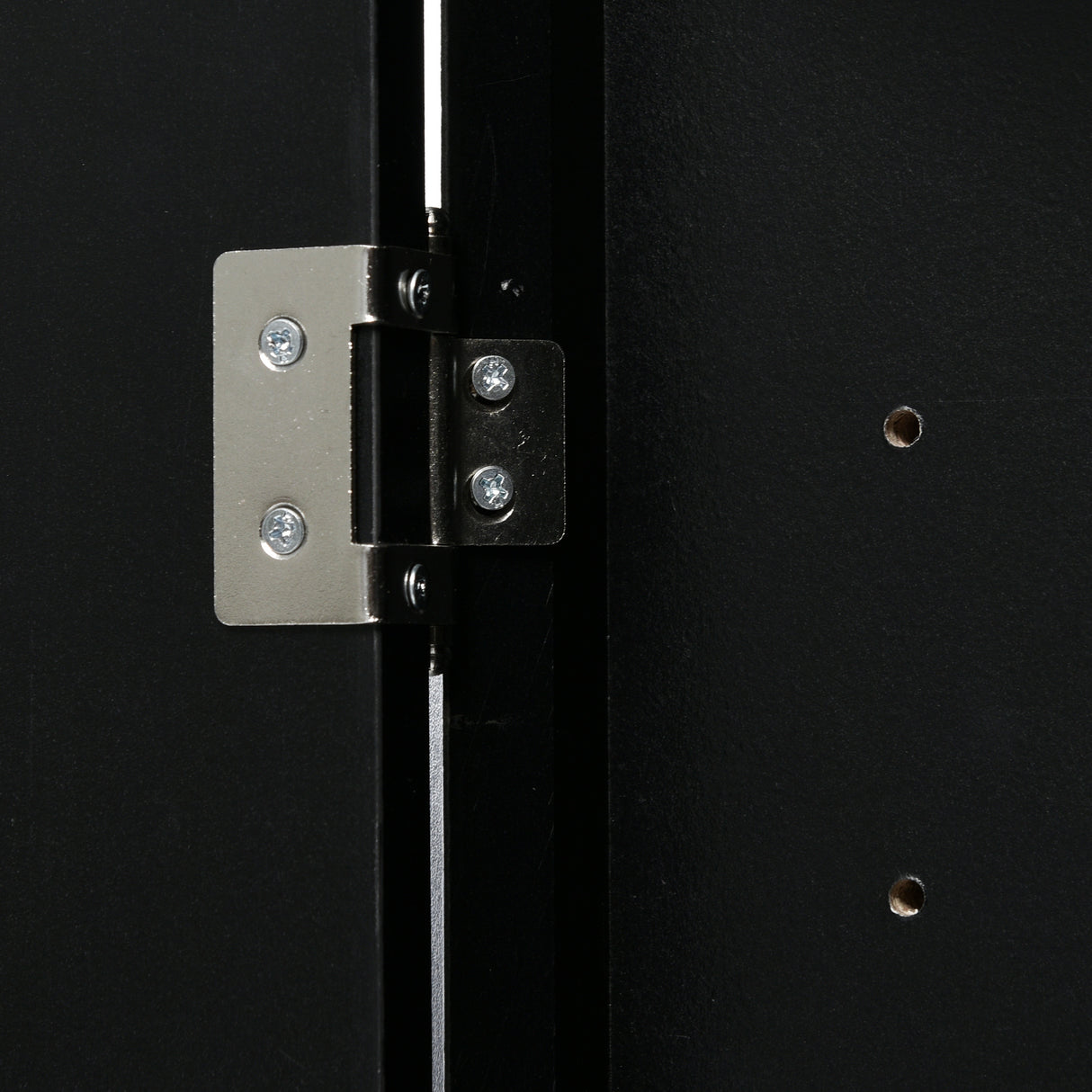 Black Triangle Bathroom Storage Cabinet with Adjustable Shelves, Freestanding Floor Cabinet for Home Kitchen - V.I.P Digital Presence