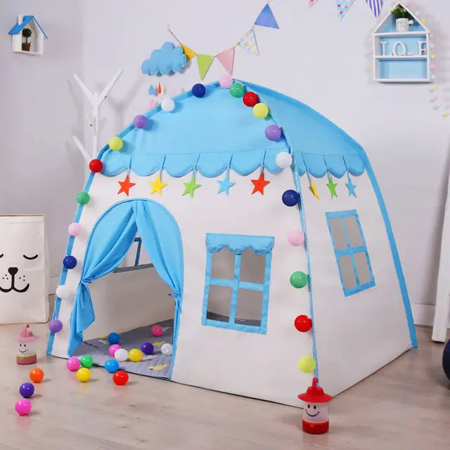 Children's Tent Indoor Outdoor Games Garden Tipi Princess Castle Folding Cubby Toys Tents Enfant Room House Teepee Playhouse - V.I.P Digital Presence