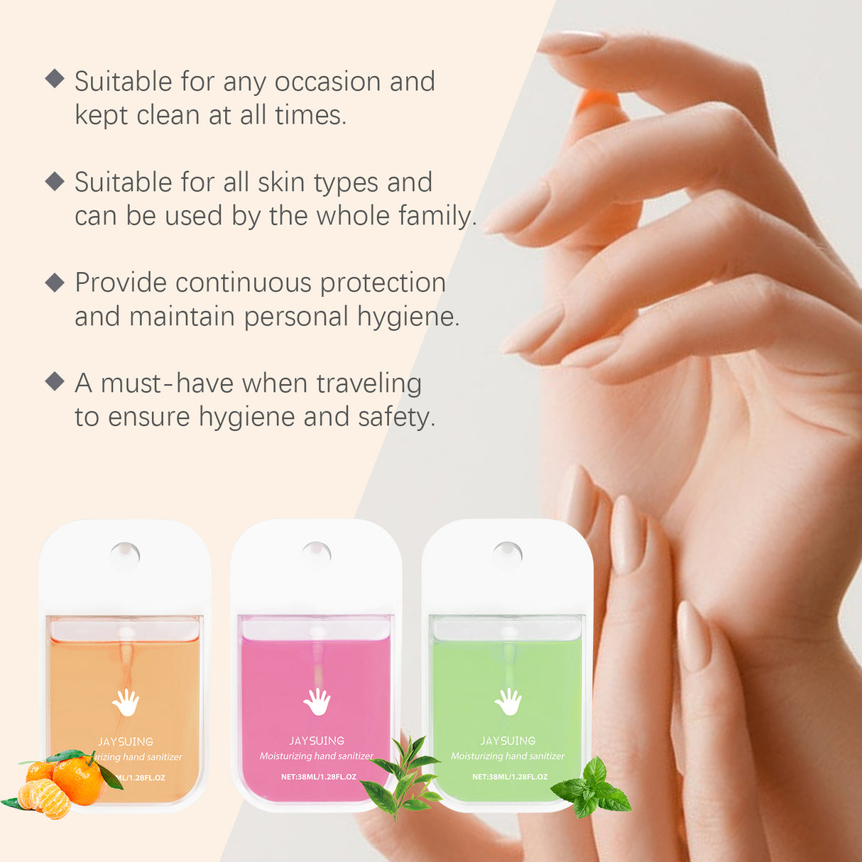 Portable Hand Sanitizer Spray Gently Clean Hands Keep Hands Clean With Handy Hand Sanitizer