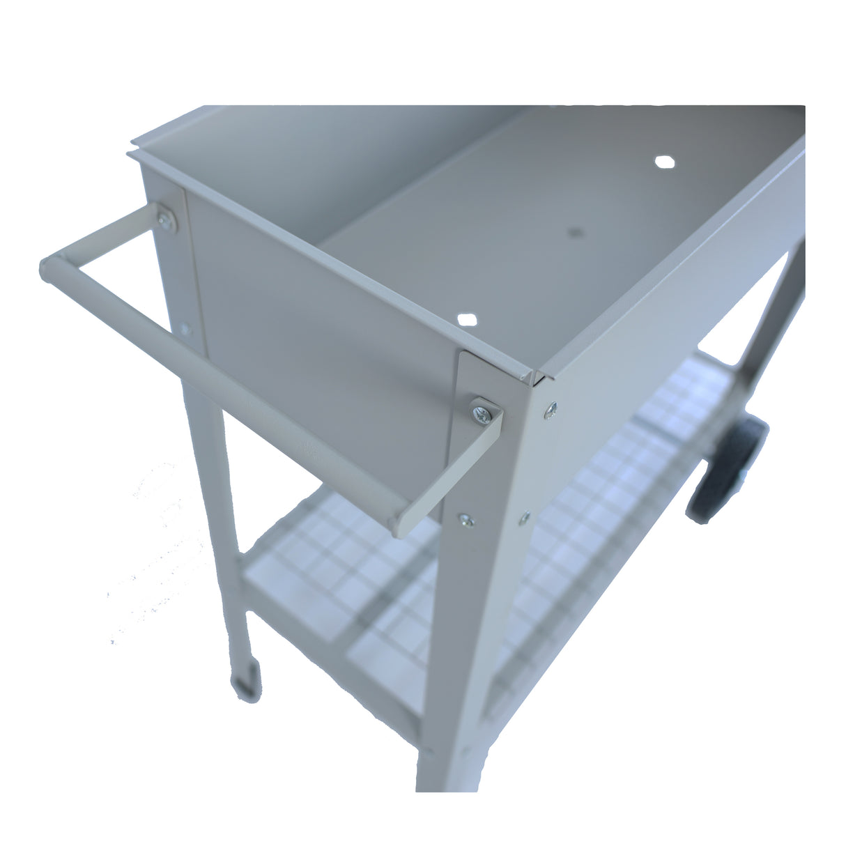 Aveyas mobile metal elevated garden bed cart, with legs, elevated flowerpot box with wheels (gray) - V.I.P Digital Presence