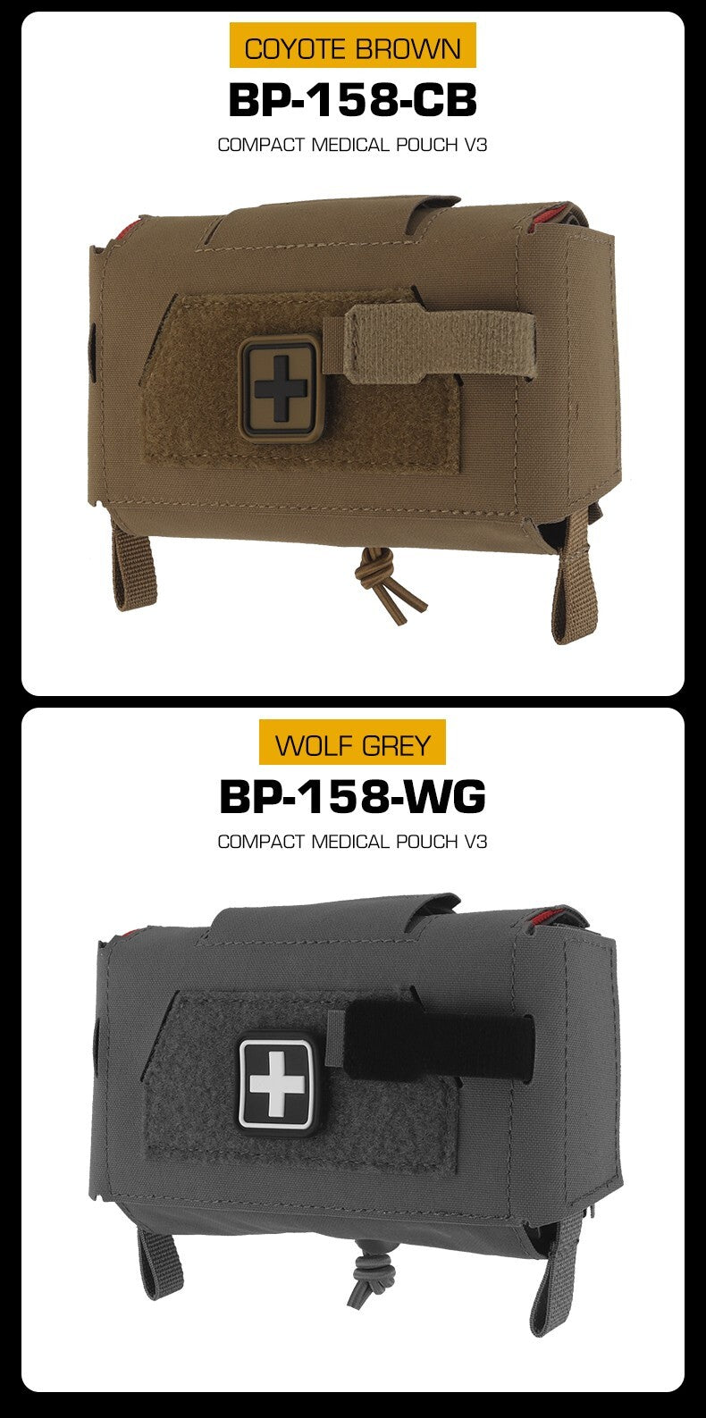 Compact Trauma Bag V3 GEN3 Style Agilit MD2 IFAK Tactical Medical First Aid Bag for Hunting Vest Plate Carrier Belt - V.I.P Digital Presence