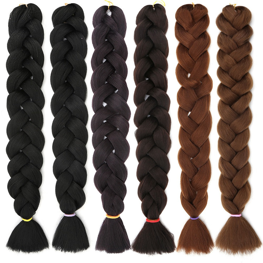 African Chemical Fiber Wig Large Braid Jumbo Braid Hair Dirty Braid High Temperature Yakis Braid - V.I.P Digital Presence