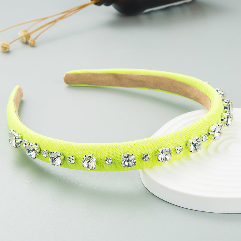 Hair Hoop Fashion Shiny Rhinestone Baroque Hair Hoop Hair Cave Female Korean Trend Thin Edge Hair Band Hair Accessories - V.I.P Digital Presence