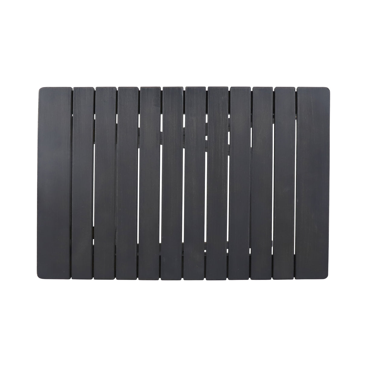 Outdoor Folding Wooden Side Table, Dark Gray, 15"D x 22.75"W x 18.25"H - V.I.P Digital Presence