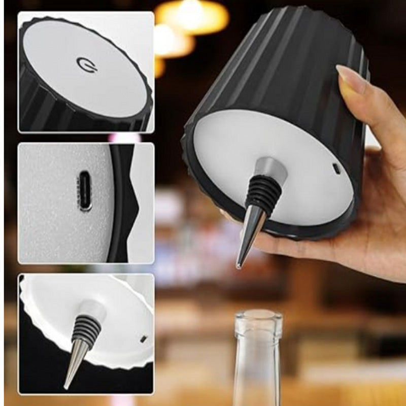 LED Creative Wine Bottle Light for Bar: Movable, Rechargeable, RGB Dimmable Decorative Bottle Lamp - V.I.P Digital Presence