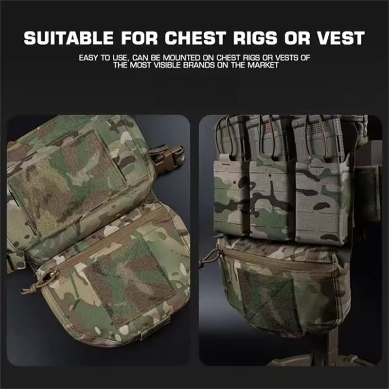 Tactical Hunting Vest with Drop Pouch, for Airsoft & CS, Outdoor Sports - V.I.P Digital Presence