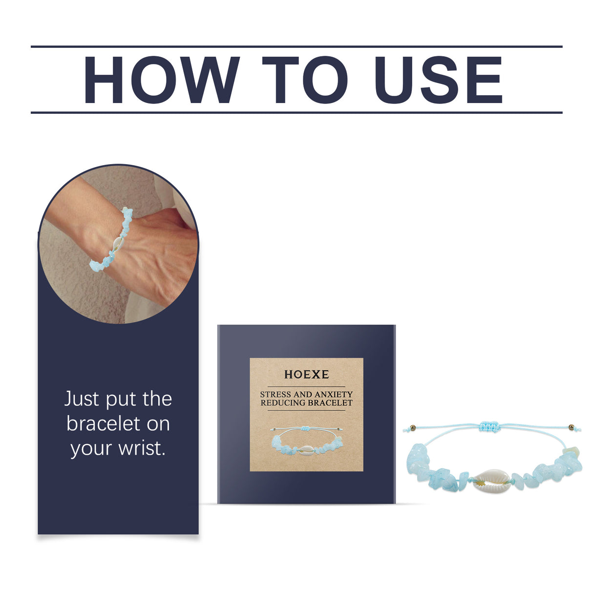 Aquamarine Crystal Fragment Bracelet Simple Portable Fresh Sea Blue Shell Bracelet With 100 Accessories - V.I.P Digital Presence