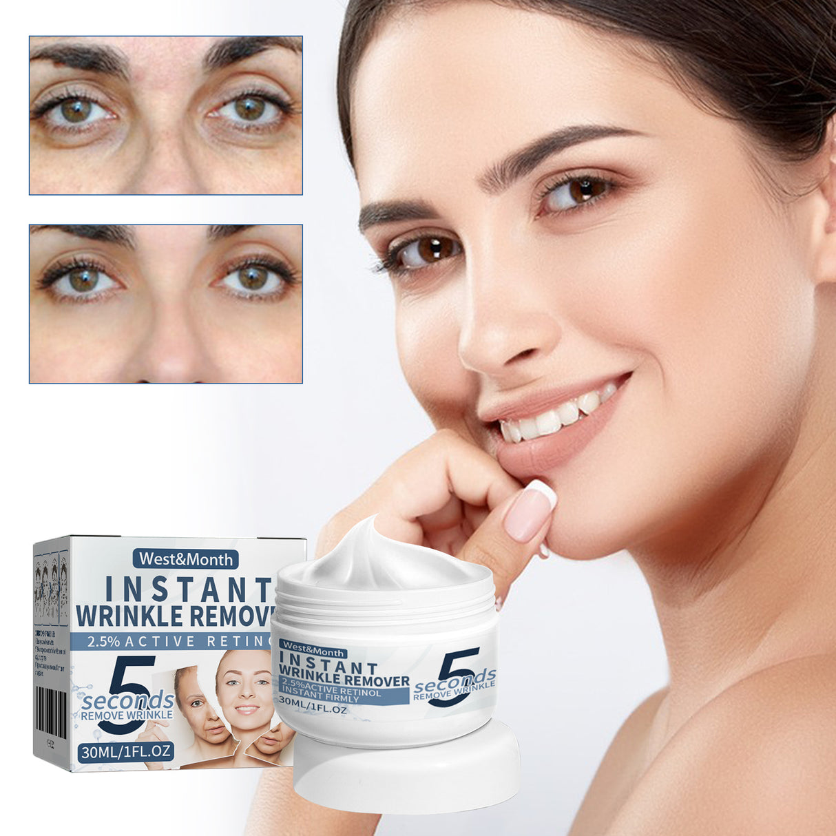 5 Seconds Retinol Cream To Reduce Fine Lines Under Eyes Hydrating Moisturizing Cream To Soften Skin - V.I.P Digital Presence
