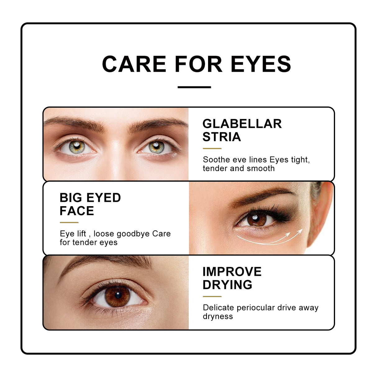 Eye Roller Eye Cream Ball Massage To Reduce Fine Lines, Bags, Puffiness And Dark Circles Around The Eyes