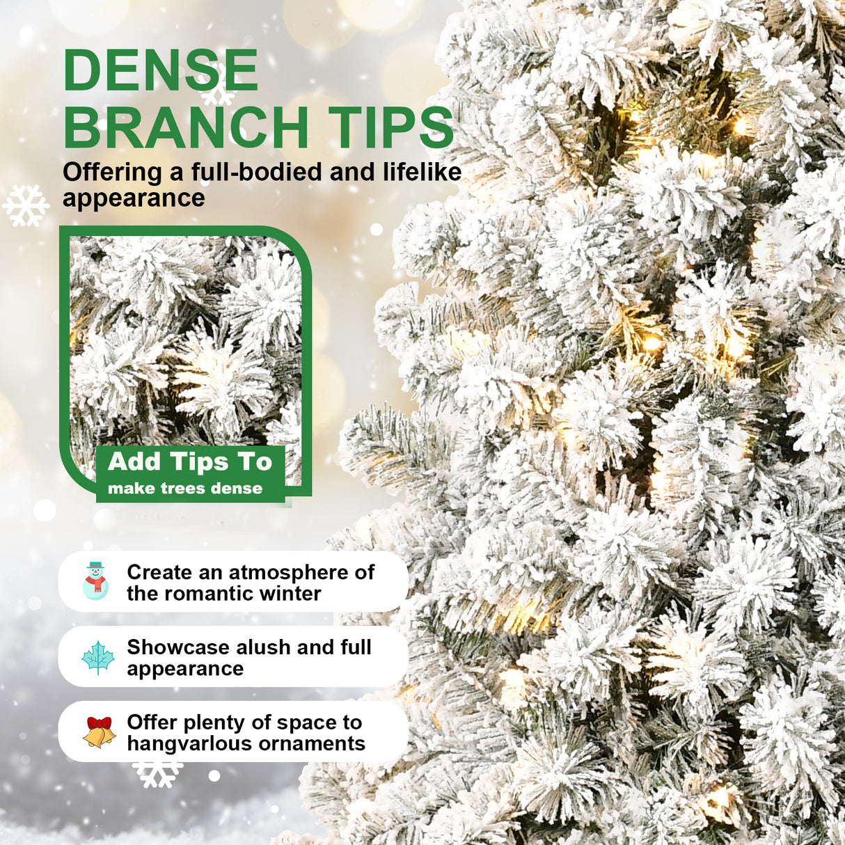 7FT PVC Memory Wire Christmas tree (With Light) - V.I.P Digital Presence