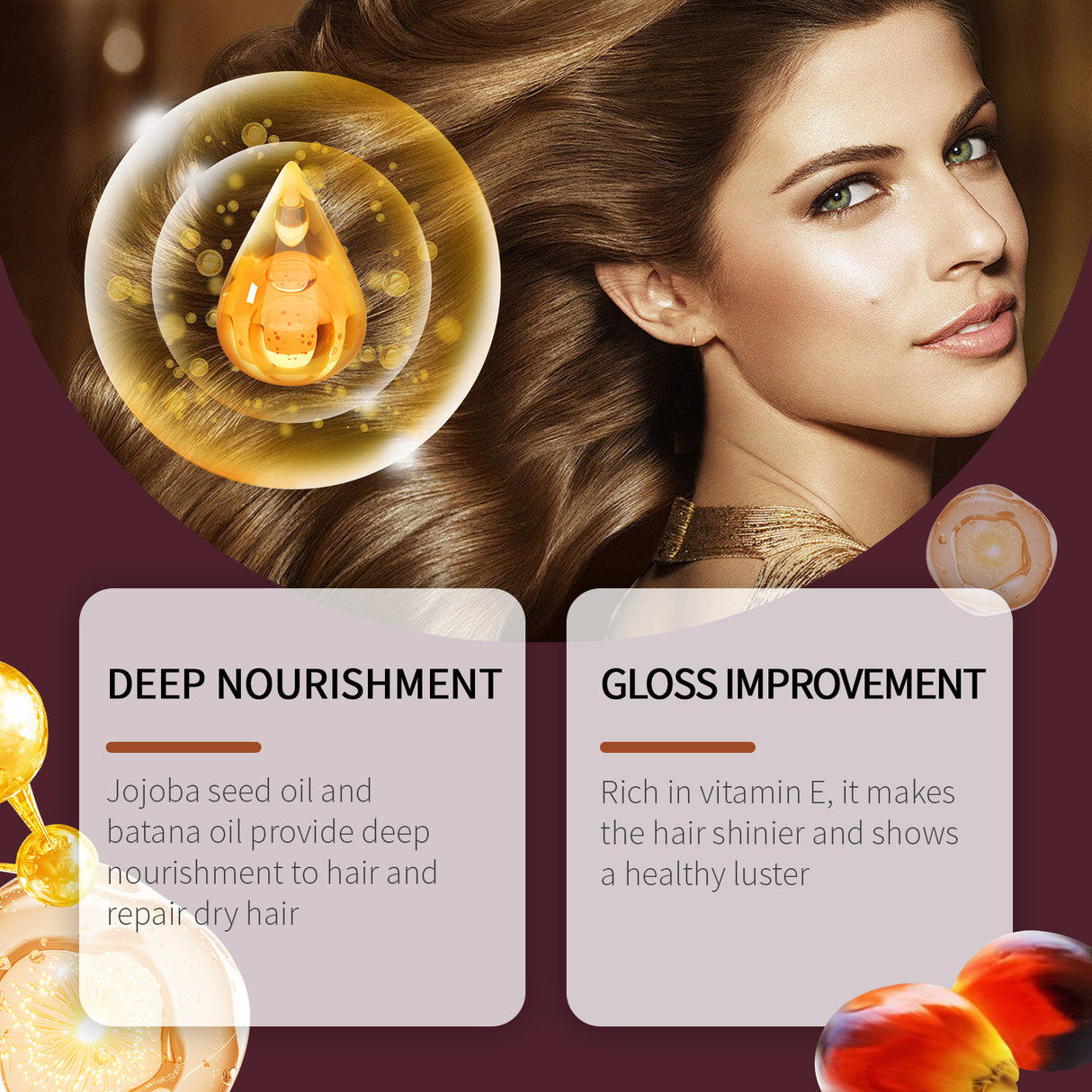 Batana Hair Oil Hair Care Improve Dry Hair, Smooth And Glossy Hair Essence Oil - V.I.P Digital Presence