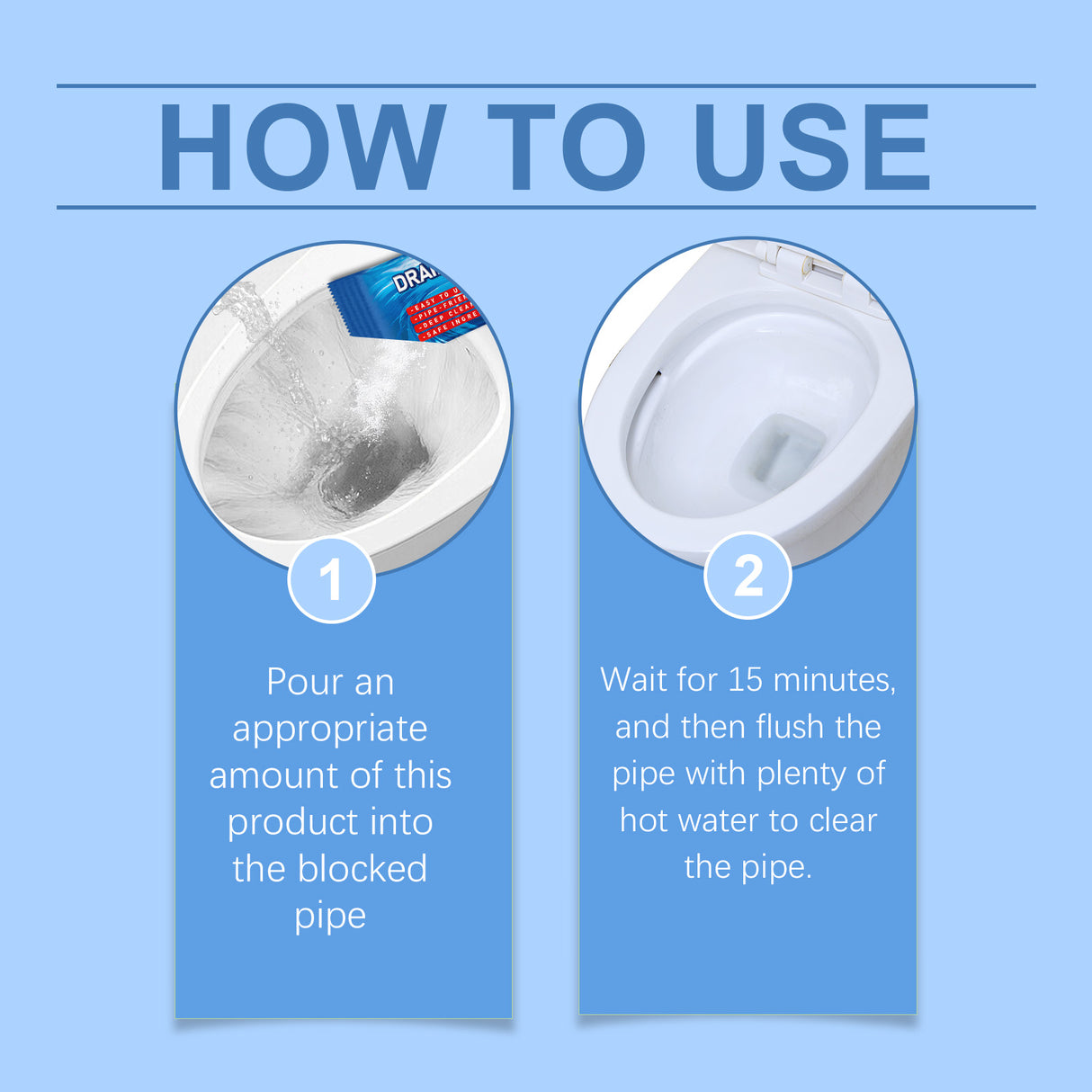 Pipe Dredging Powder, Toilet Pipe Toilet Floor Drain Kitchen Drain Clogged Dredging Powder - V.I.P Digital Presence