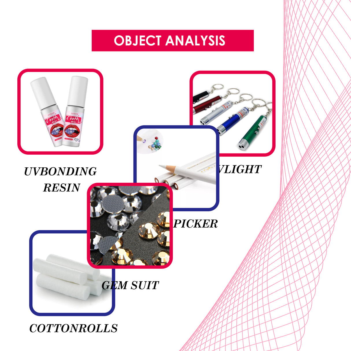 Tooth Gem Kit, Accessories Easy To Remove And Install Crystal Dental Drill Tooth Embellish Glitter Stick - V.I.P Digital Presence