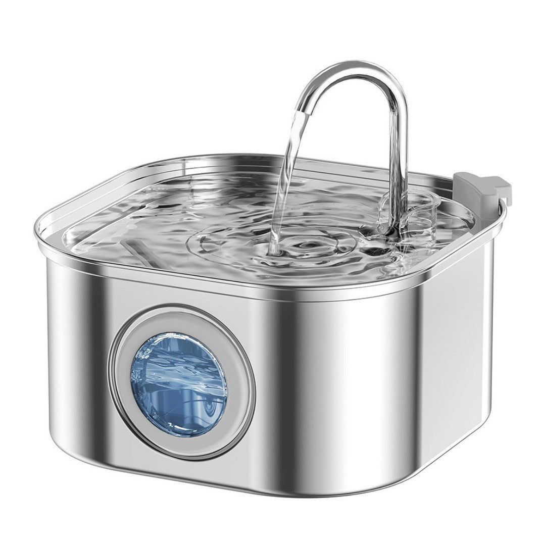 Stainless Steel Smart Pet Water Dispenser with Automatic Circulation and Filtration, Large Capacity Feeder for Cats and Dogs - V.I.P Digital Presence