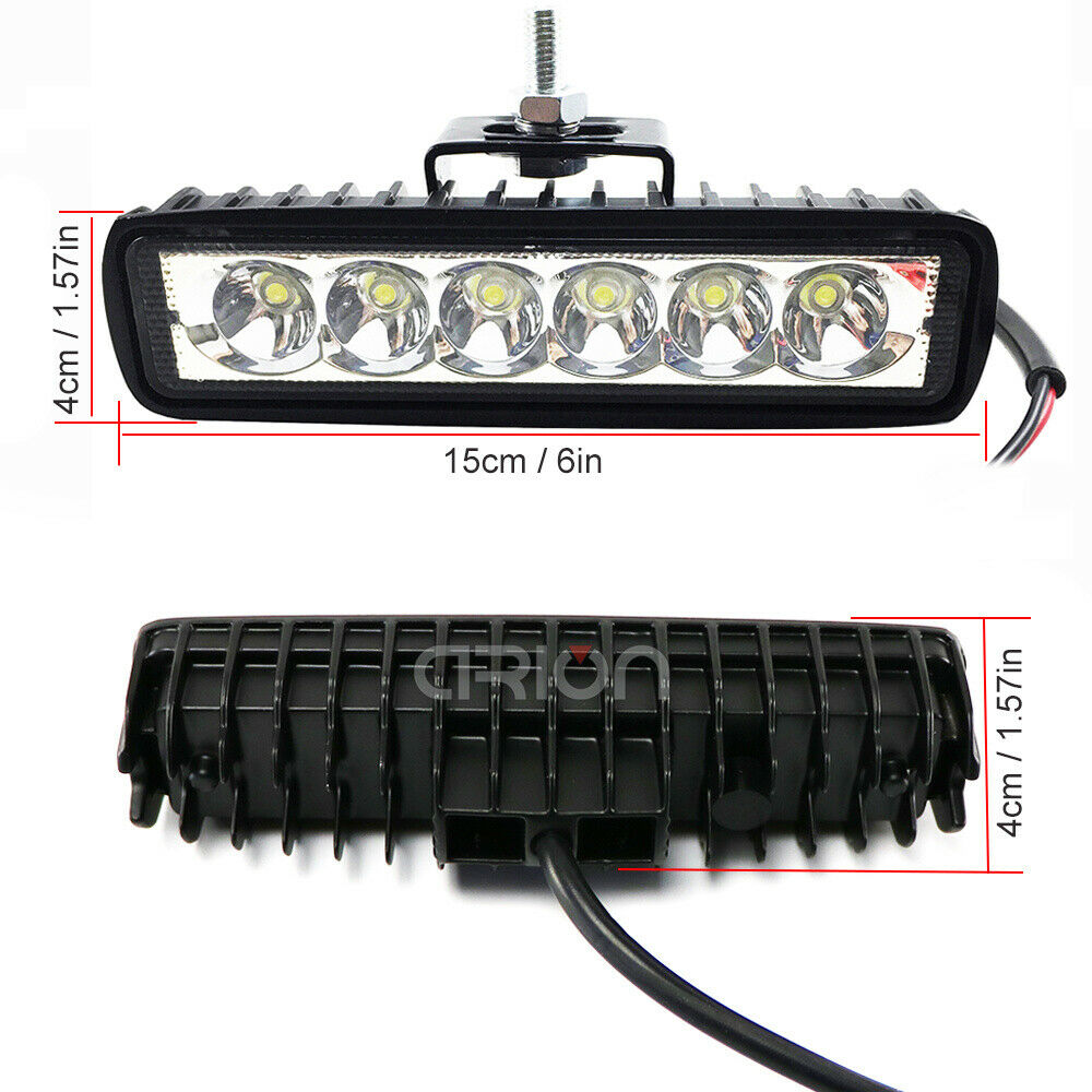 1Pcs 2Pcs 18w DRL LED Spot Flood Work Light Worklight 9-32V 4WD 12 volt led work lights for Off Road Vehicle SUV car trucks - V.I.P Digital Presence