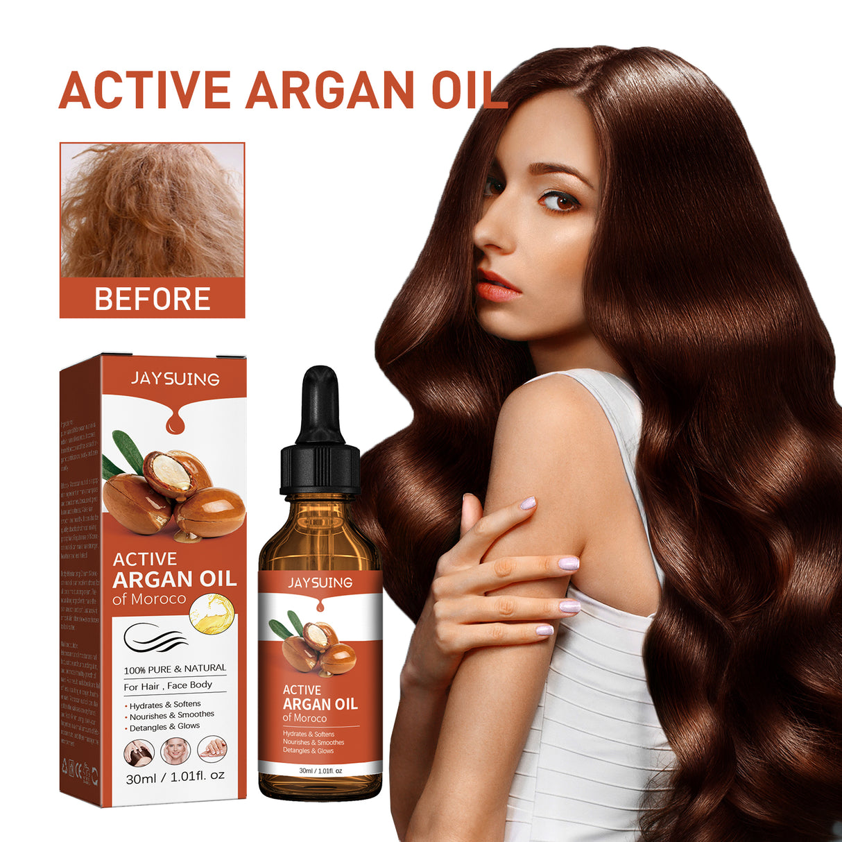 Argan Oil, Repair Dry Hair Supple Hair Moisturizing Care Essential Oil - V.I.P Digital Presence
