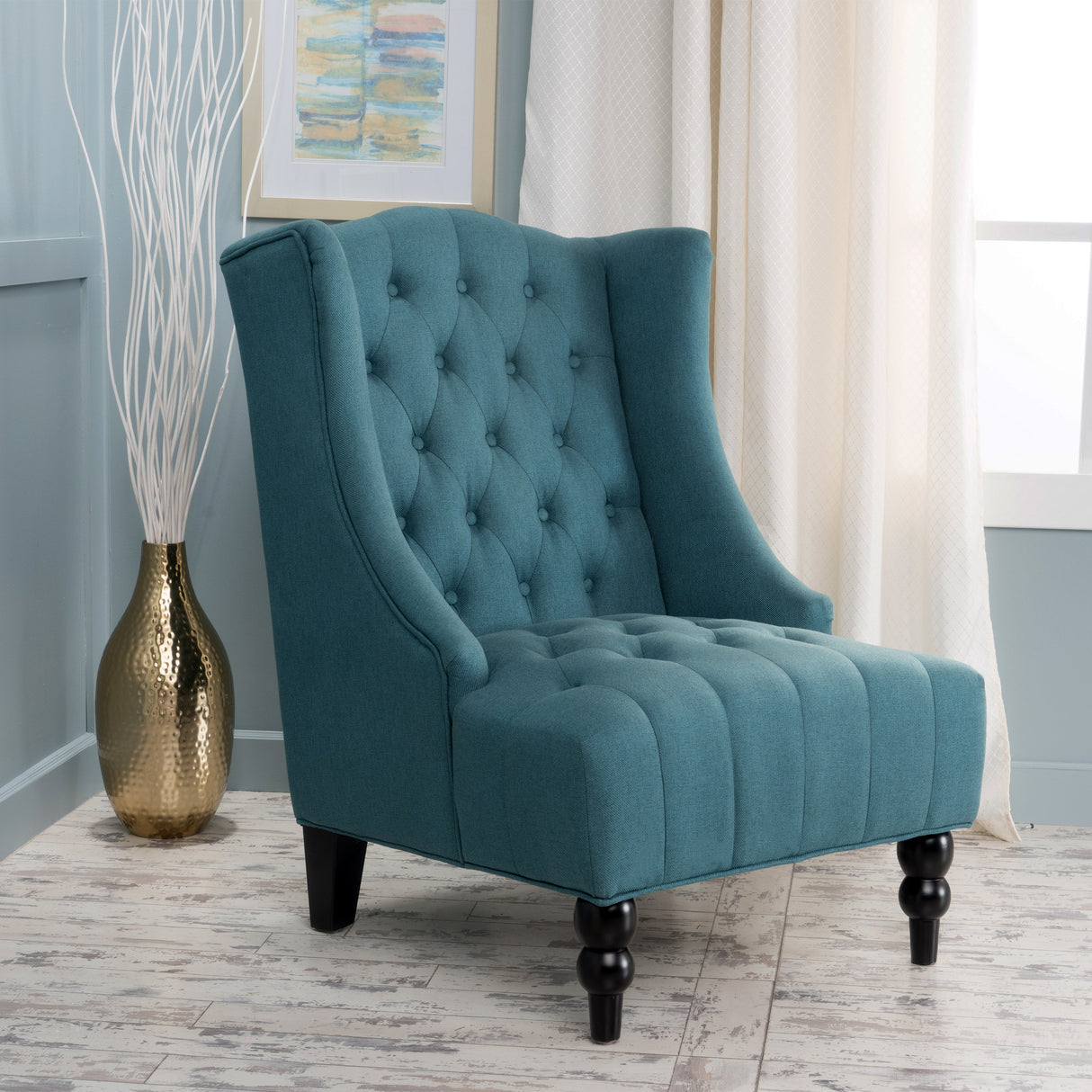Upholstered Wingback Chair - V.I.P Digital Presence