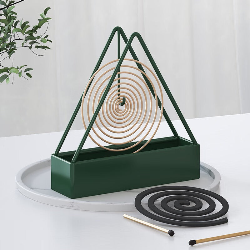 3-Legged Iron Mosquito Coil Stand Portable, Durable & Stylish Sandalwood Design Ideal Home Accessory for Coils - V.I.P Digital Presence