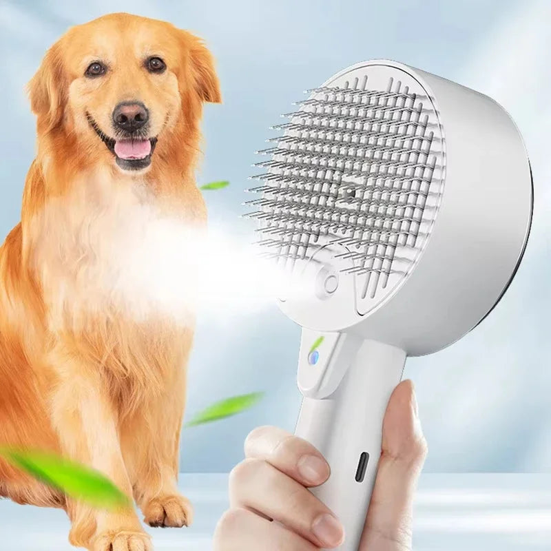 Pet Spray Massage Comb for Cats and Dogs with Electric Spray Water Steam Brush Kitten Pet Bath Brush Massage Pet Hair Remover - V.I.P Digital Presence