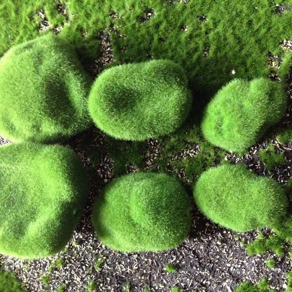 Mossy Stone Artificial Green Stone Mossy Rock Flower Arrangement Material - V.I.P Digital Presence
