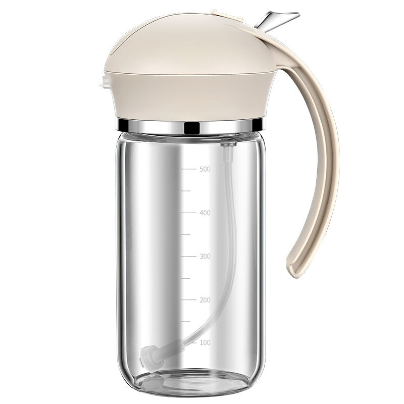 Food Grade Oil Pot Dual Use Glass Oil Spray Bottle Household Spray Sesame Oil Bottle Automatic Opening and Closing - V.I.P Digital Presence