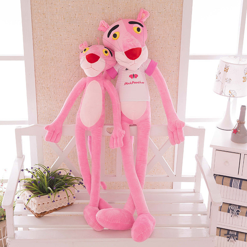 Internet celebrity pink leopard plush toy doll Dalang leopard long legs pink playful leopard jumping tiger large children's gift - V.I.P Digital Presence