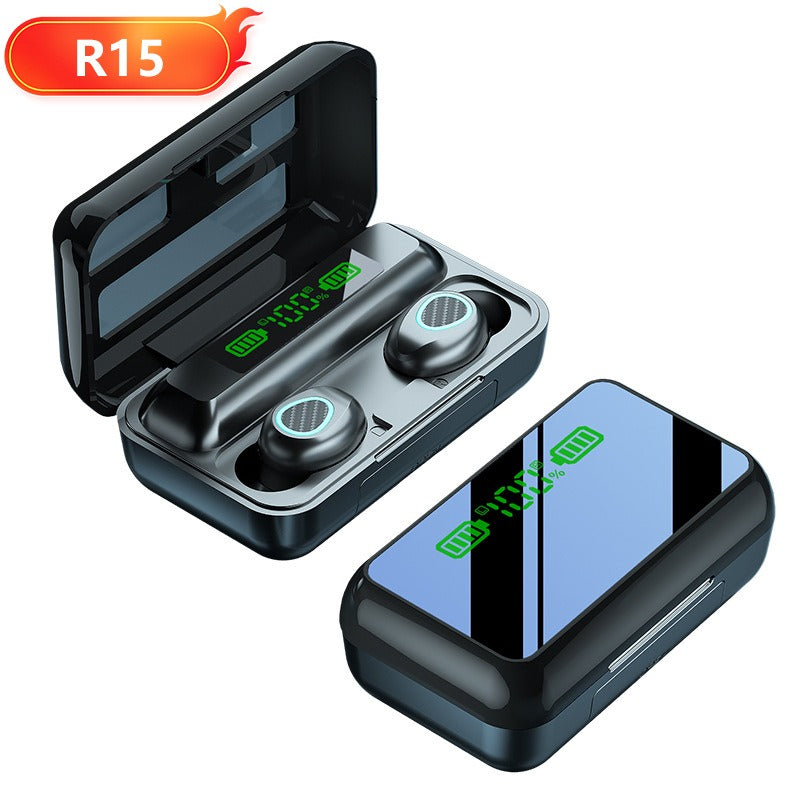 M10M30 Bluetooth Headset High-Capacity Wireless Private Model TWS New F9 Smiley Face Binaural 5.1 Noise Cancellation - V.I.P Digital Presence