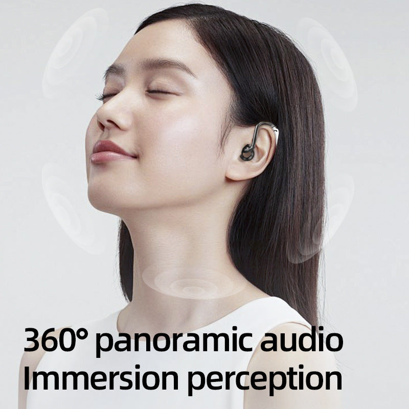 GT-R Bluetooth Earphones Hanging Ear Bone Conduction Wireless Bluetooth Earphones Long Range Office Business Digital Display Screen - V.I.P Digital Presence