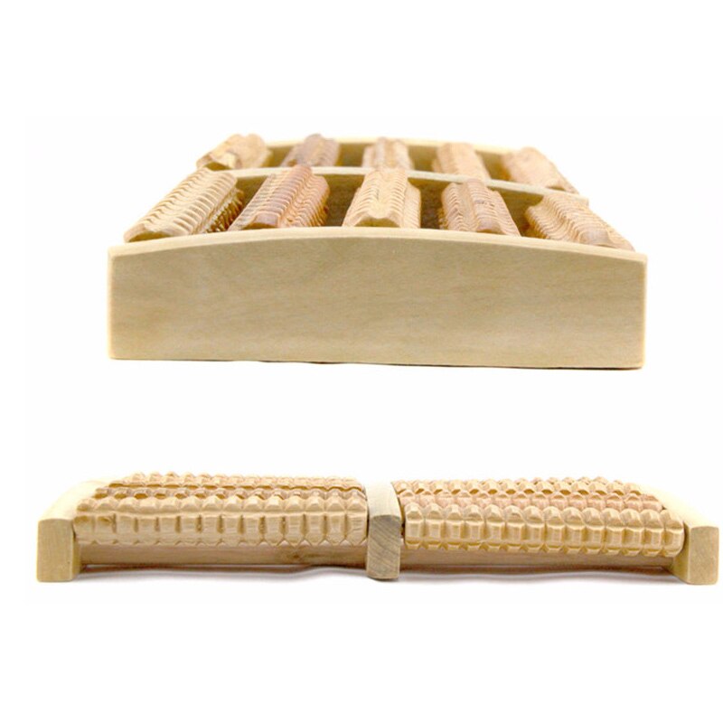 Wooden foot massager high quality wooden five row stress relieving treatment relaxing massage roller health massage tool - V.I.P Digital Presence