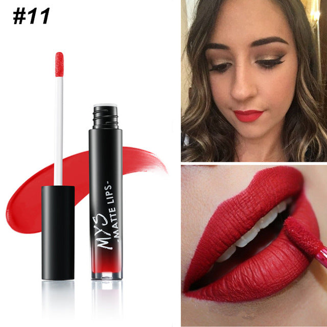 MYS Brand Makeup Matte Liquid Lipstick Tint Waterproof Make Up Long Lasting Lip Stick Nude Lip Gloss Cosmetics Batom - V.I.P Digital Presence