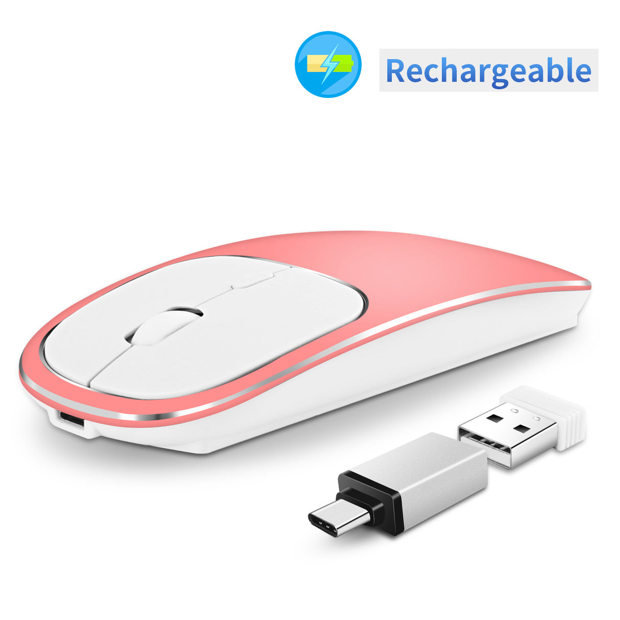 Wireless Mouse Charging Silent 2.4G Mouse Male and Female Portable Desktop Notebook Office - V.I.P Digital Presence