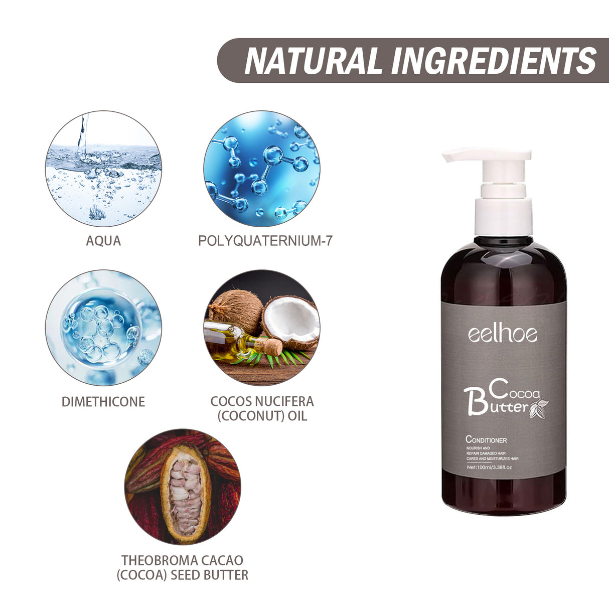 Smooth Shampoo Cocoa Butter Shampoo Conditioner Clean Smooth Hair Moisturizing Hair Treatment - V.I.P Digital Presence