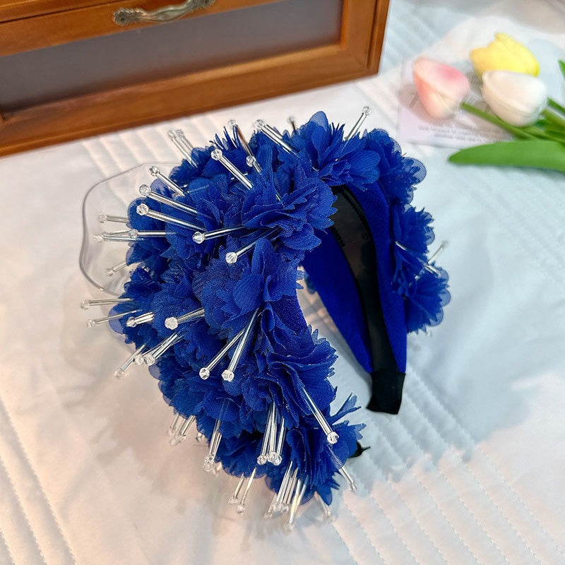 Fashionable design wide edge fabric crystal headband - V.I.P Digital Presence