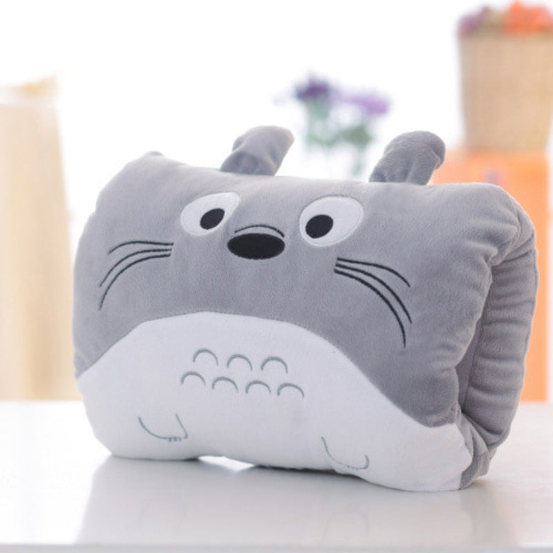 Animated nap pillow, warm hand cover, cylindrical cushion, creative hand warmer, girls' plush toy - V.I.P Digital Presence