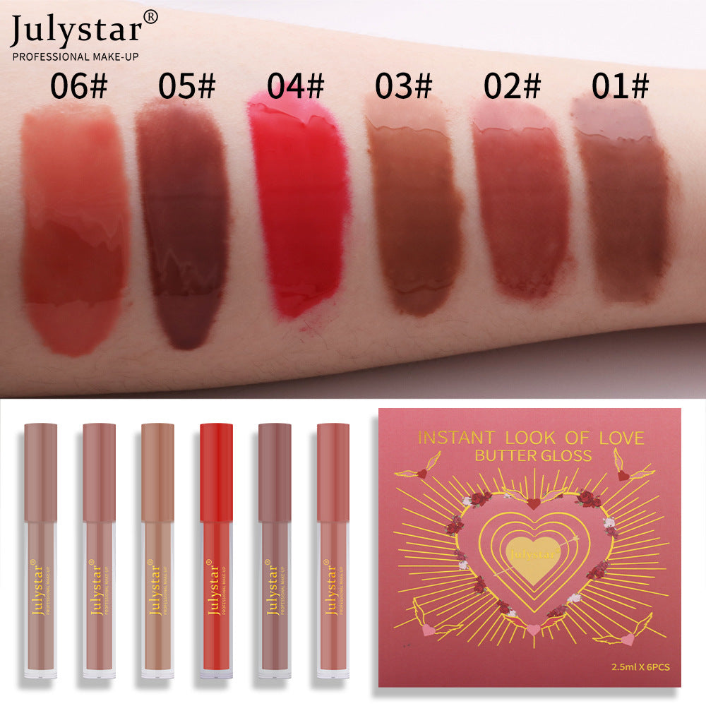 Hydrating Lip Honey Hydrogloss Mirror Lip Cheek Dual Purpose Six piece Set Lip Glaze Labial glaze - V.I.P Digital Presence
