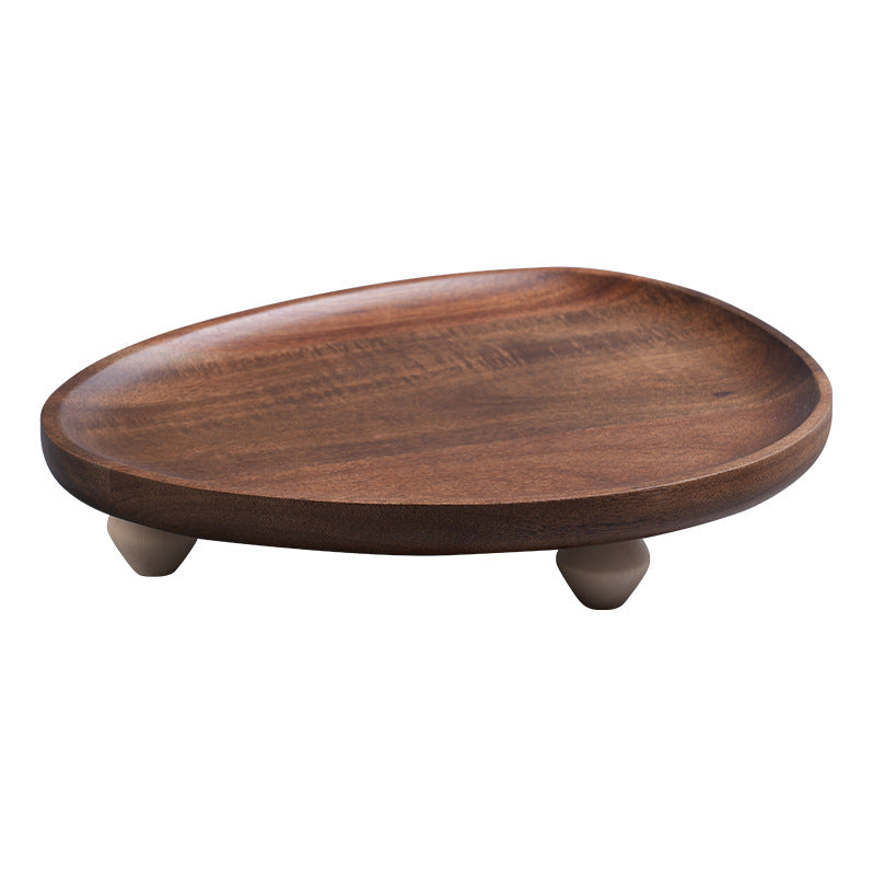 Rustic Wooden Tray Irregular Fruit Plate Dessert Plate Snack Home Storage Tray - V.I.P Digital Presence