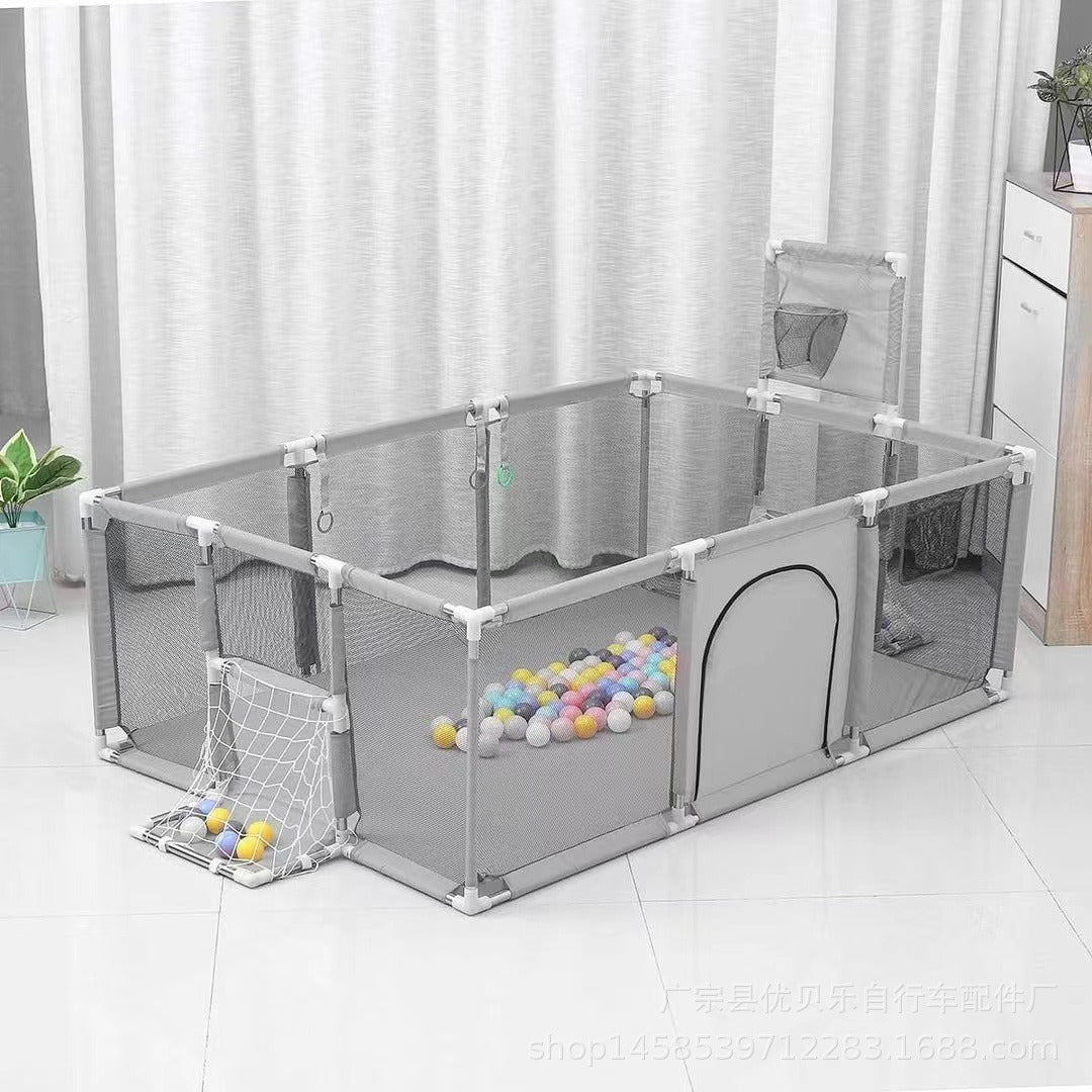 Children's fence baby basketball fence safety stainless steel playpen children's ball pit baby indoor playground baby park fence - V.I.P Digital Presence