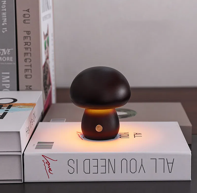 Mushroom lamp, LED charging night light, creative desk lamp, bedroom minimalist touch switch, ambient light, gift - V.I.P Digital Presence
