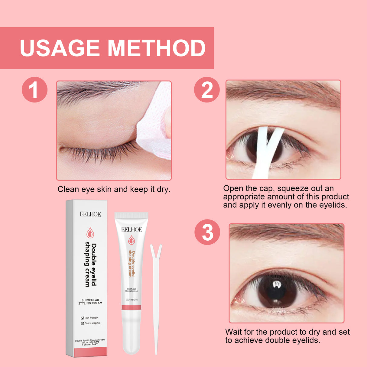 Double Eyelid Styling Cream Natural Invisible Invisible Permanent Double Magnification Eye Beauty Styling Cream - V.I.P Digital Presence