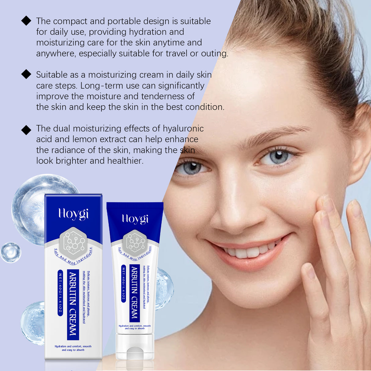 Arbutin Cream Moisturizer Facial Skin Care Hydrates Gently And Nourishes Soft And Radiant Skin