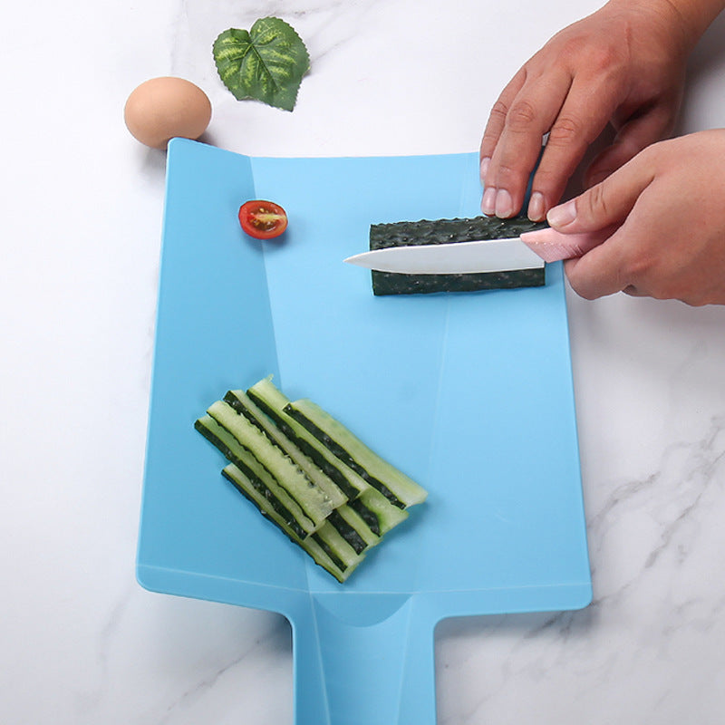 Portable PP folding vegetable board kitchen double-sided plastic cutting board multi-purpose vegetable cutting board drainage board - V.I.P Digital Presence