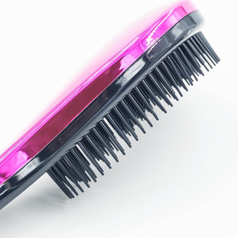 1pc Make Up Magic Anti-static Hair Brush Handle Tangle Detangling Comb Shower Electroplate Massage Comb Salon Hair Styling Tool - V.I.P Digital Presence