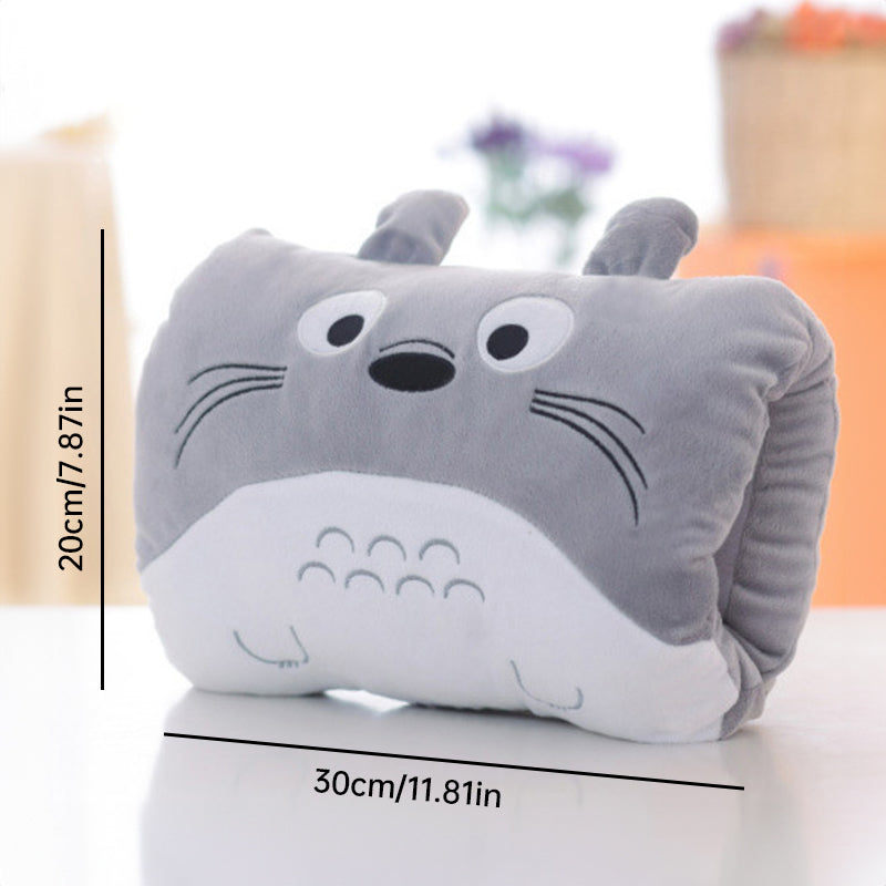 Animated nap pillow, warm hand cover, cylindrical cushion, creative hand warmer, girls' plush toy - V.I.P Digital Presence